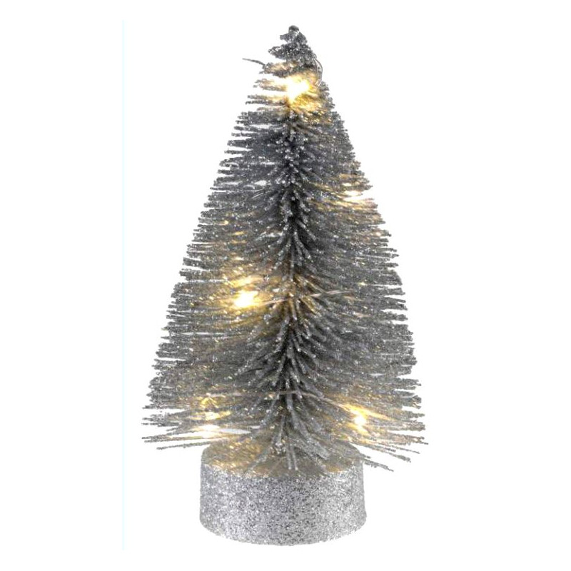 PETIT SAPIN LUMINEUX ARGENT