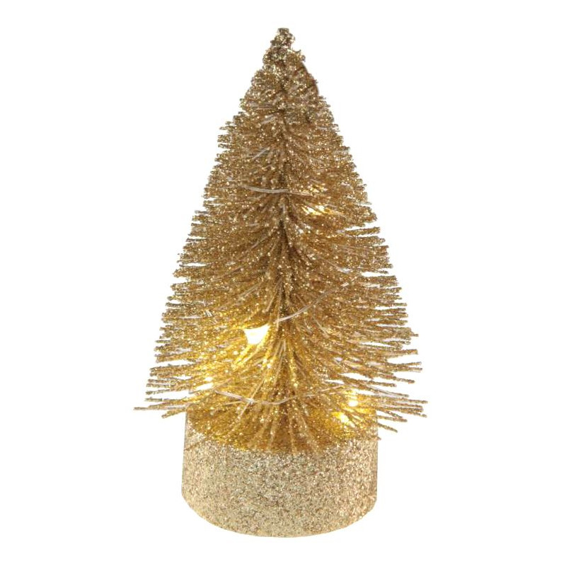 PETIT SAPIN LUMINEUX OR