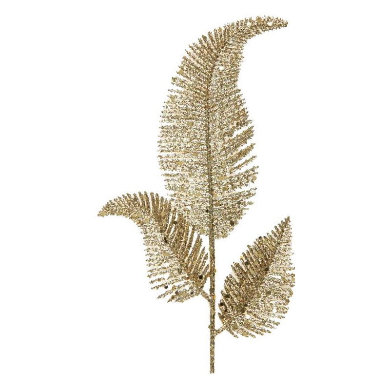 FEUILLE DE PALME SUR TIGE OR