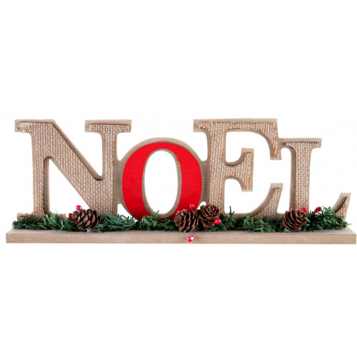 LETTRES NOËL TRADITIONNEL ROUGE
