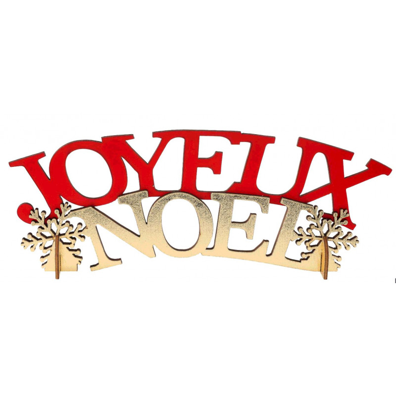 LETTRES JOYEUX NOËL ROUGE