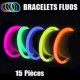 15 BRACELETS FLUO LUMINEUX