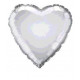 BALLON MYLAR COEUR ARGENT 45CM