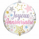 BALLON ALU JOYEUX ANNIVERSAIRE 48CM