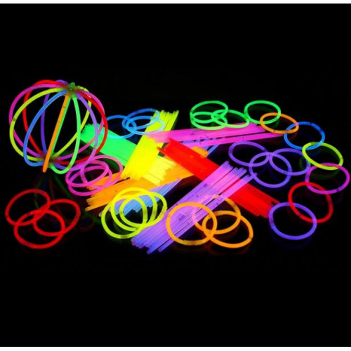 100 BRACELETS FLUO LUMINEUX