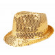 CHAPEAU SEQUIN POPSTAR OR