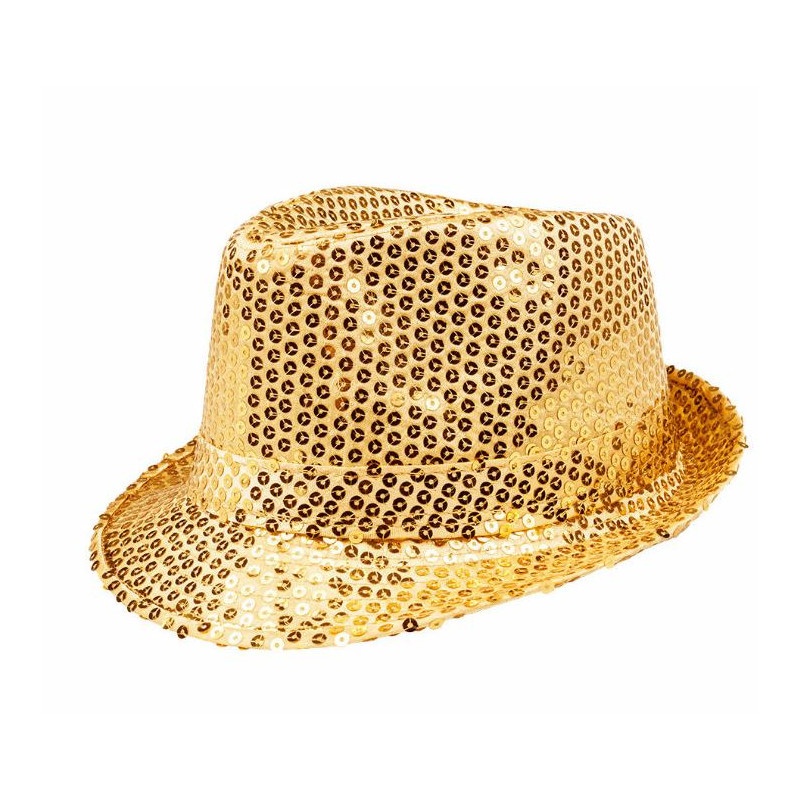 CHAPEAU SEQUIN POPSTAR OR