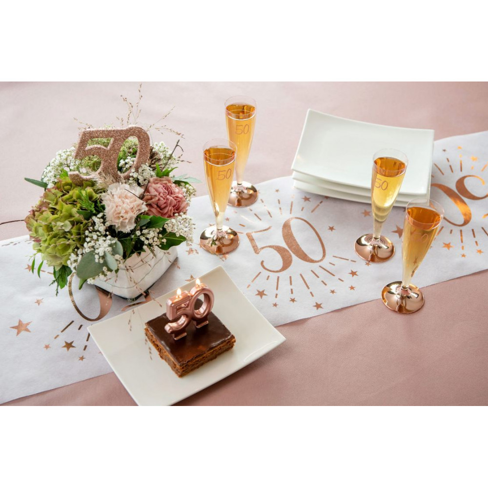 CENTRE DE TABLE CHIFFRE ANNIVERSAIRE 30 ANS ROSE GOLD - Ouest Fetes