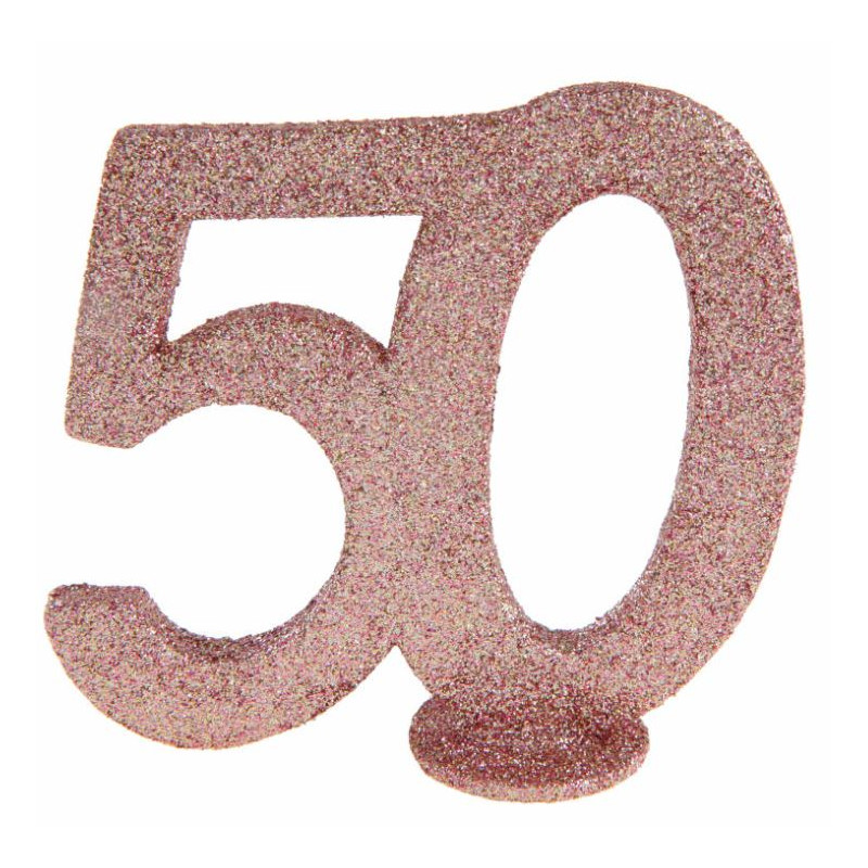 CENTRE DE TABLE CHIFFRE ANNIVERSAIRE 50 ANS