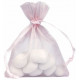 10 SACS ORGANZA ROSE PALE