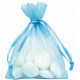 10 SACS ORGANZA CIEL