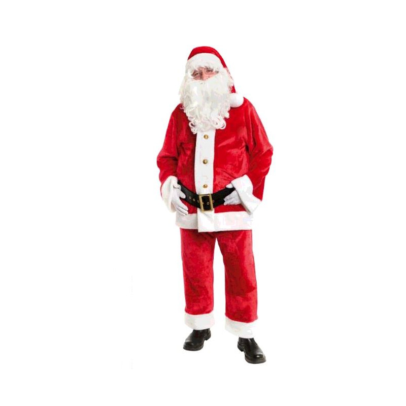 COSTUME PERE NOEL AMERICAIN PELUCHE