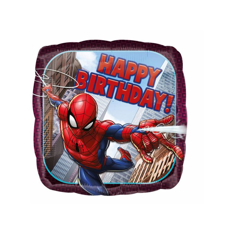 BALLON ALU SPIDERMAN CARRE