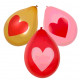 6 BALLONS AMOUR DIAM 25CM