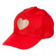 CASQUETTE ROUGE COEUR