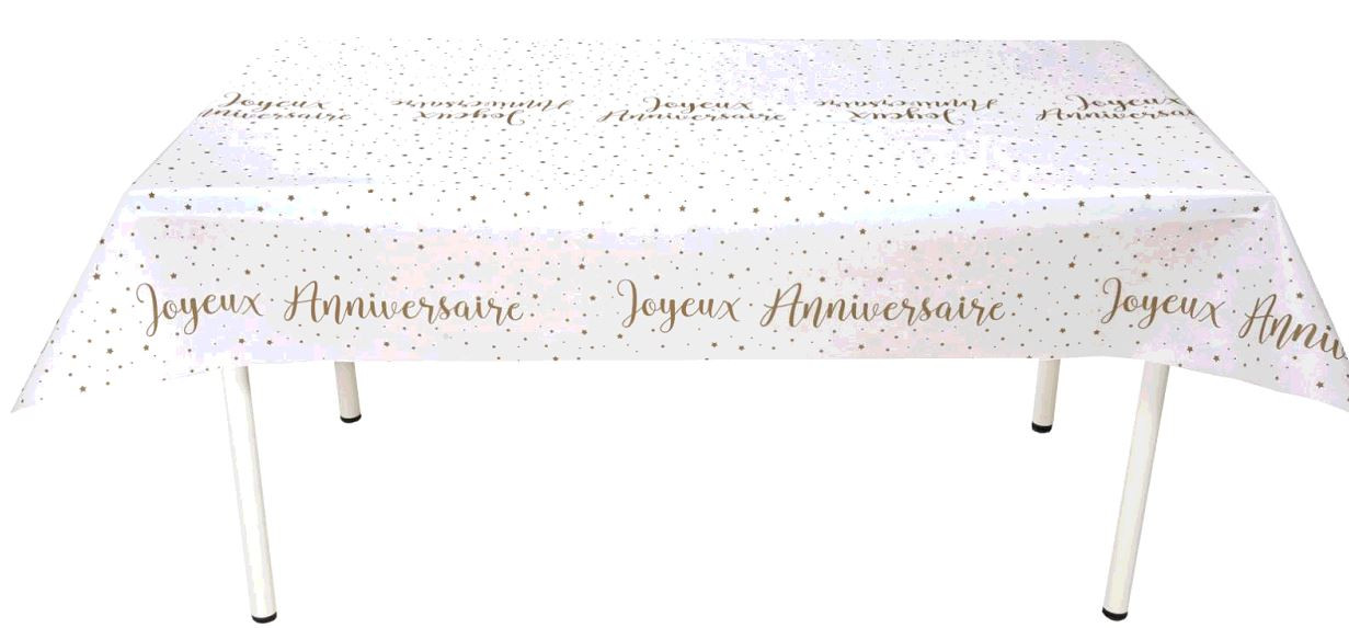 Nappe Joyeux Anniversaire Or Ouest Fetes Nappe Joyeux Anniversaire Or Ouest Fetes
