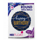 BALLON ALU BIRTHDAY NAVY DIAMETRE 45CM