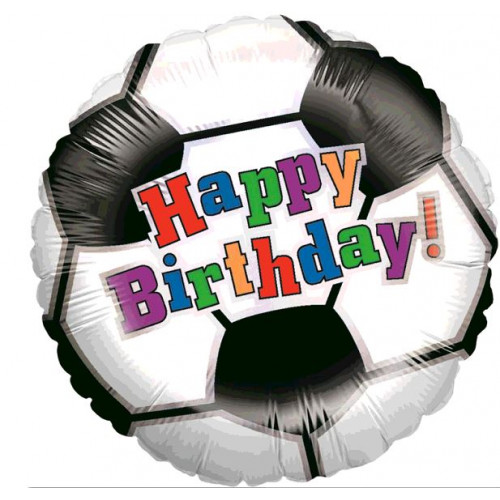 BALLON ALU FOOTBALL DIAMETRE 45CM