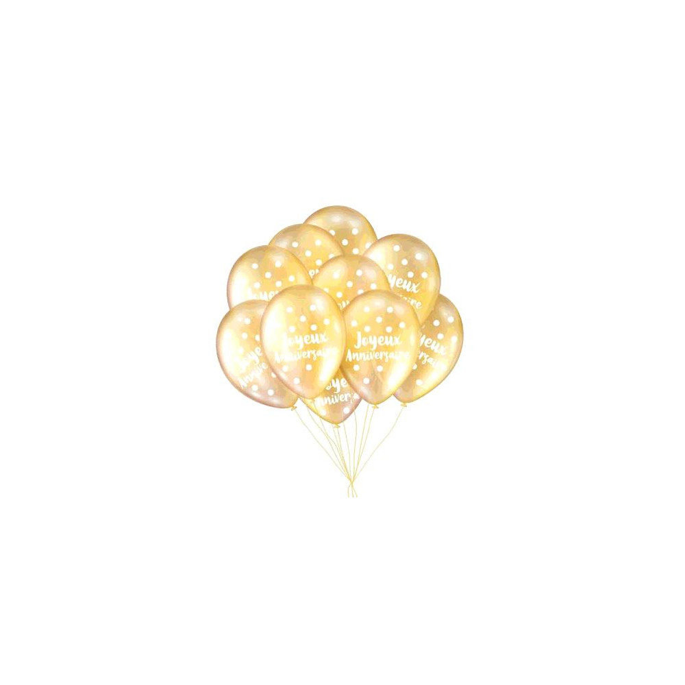 Lot de 30 ballons de décoration d'anniversaire rose fuchsia doré -  Guirlande de ballons rose fuchsia doré - Balons pour anniversaire,  décoration de