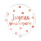 BALLON METALIQUE PARTY BLUSH DIAMETRE 35CM