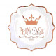 10 ASSIETTES PRINCESSES ROSE GOLD