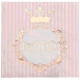 20 SERVIETTES PRINCESSE ROSE GOLD