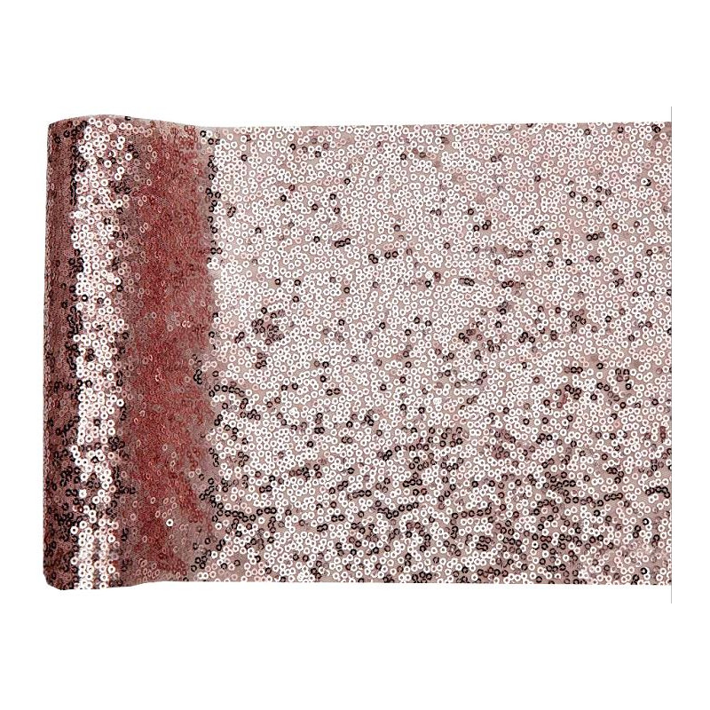 CHEMIN TABLE SEQUINS ROSE GOLD 3 METRES