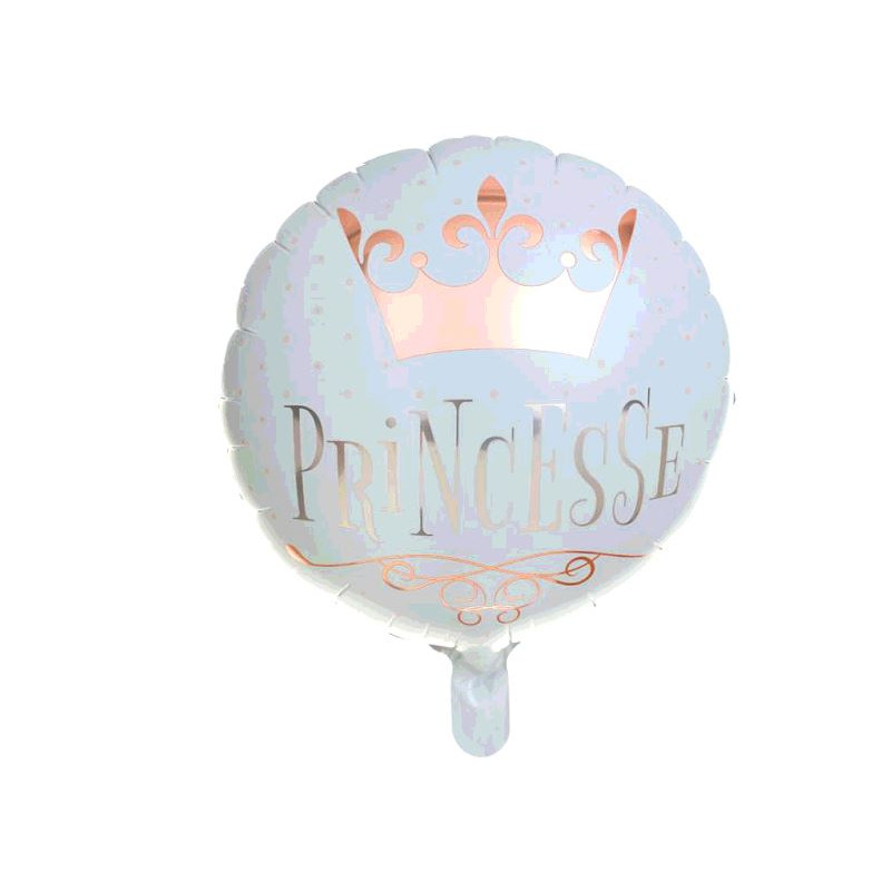 BALLON ALU PRINCESSE ROSE GOLD