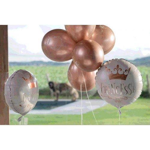 BALLON ALU PRINCESSE ROSE GOLD