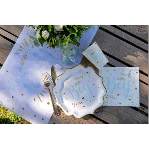 10 ASSIETTES BABY SHOWER CIEL