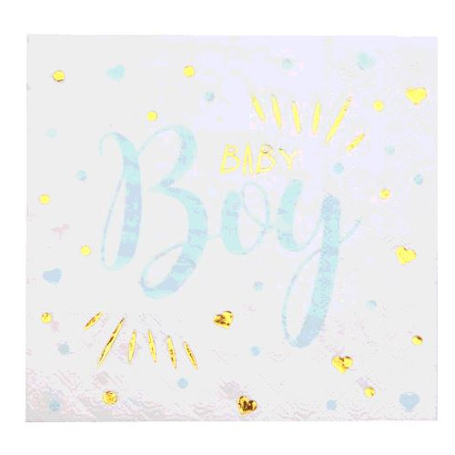 20 SERVIETTES BABY SHOWER CIEL