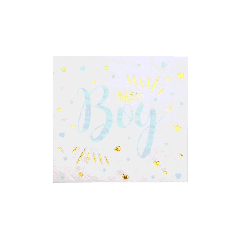 20 SERVIETTES BABY SHOWER CIEL