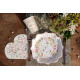 10 ASSIETTES MARIAGE FLEURIES