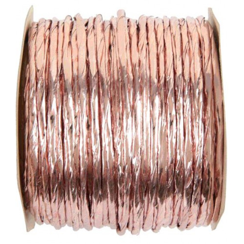 CORDON LAITONNE METAL ROSE GOLD 20 METRES