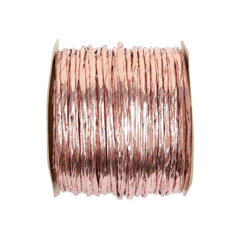 CORDON LAITONNE METAL ROSE GOLD 20 METRES