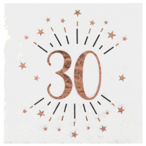 CHEMIN TABLE AGE 30 ANS ROSE GOLD - Ouest Fetes