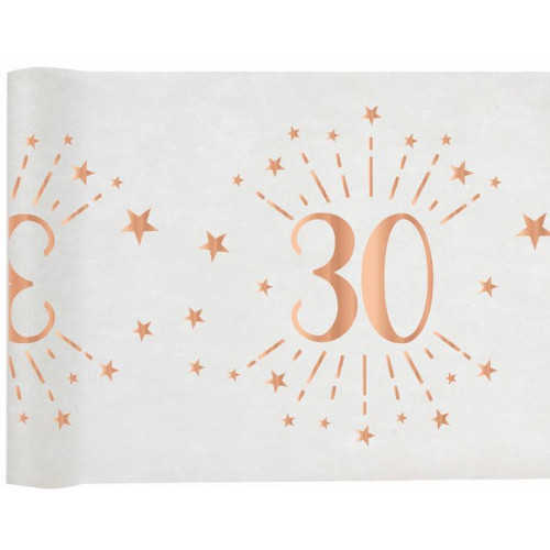 CHEMIN TABLE AGE 30 ANS ROSE GOLD