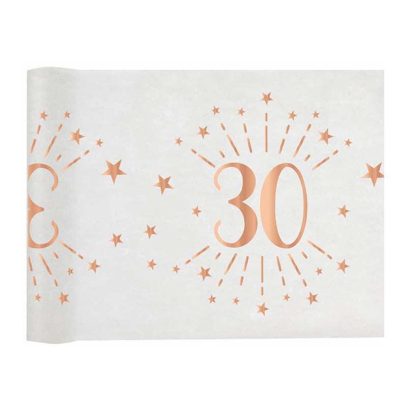 CHEMIN TABLE AGE 30 ANS ROSE GOLD
