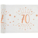 CHEMIN TABLE AGE 70 ANS ROSE GOLD
