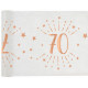 CHEMIN TABLE AGE 70 ANS ROSE GOLD