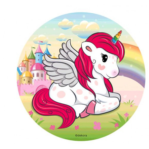 DISQUE AZYME 20CM LICORNE