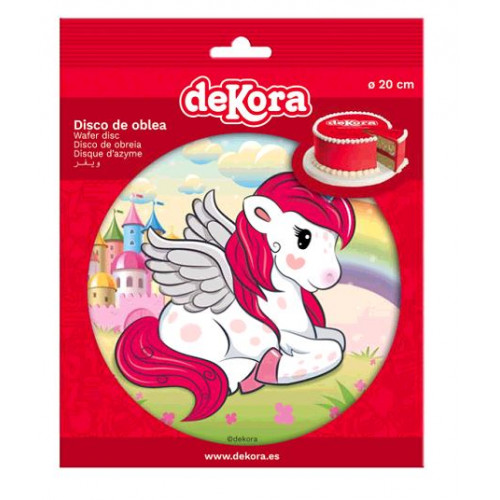DISQUE AZYME 20CM LICORNE