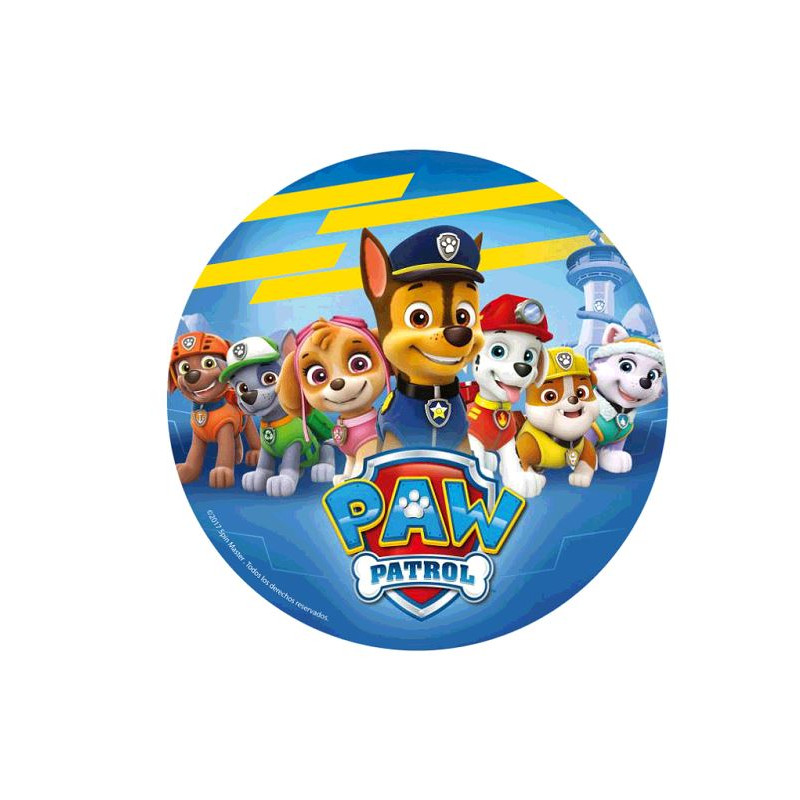 DISQUE AZYME 20CM PAW PATROL - Ouest Fetes