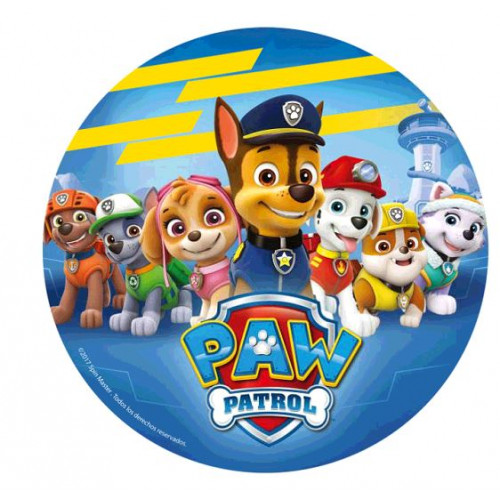 DISQUE AZYME 20CM PAW PATROL