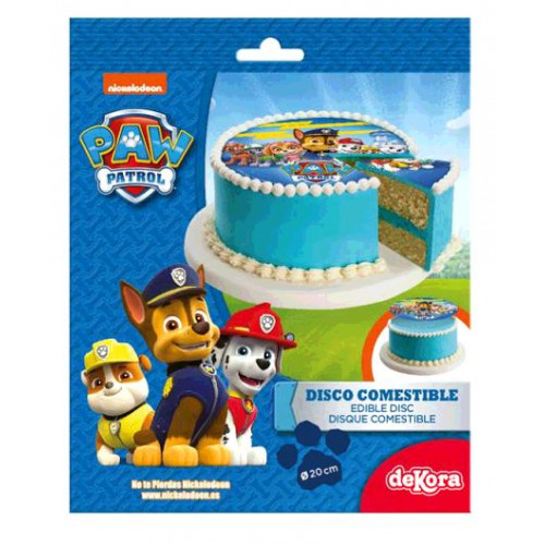 DISQUE AZYME 20CM PAW PATROL