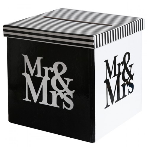 TIRELIRE MR & MRS BLC/NOIR