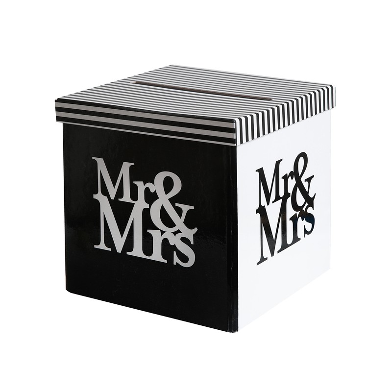 TIRELIRE MR & MRS BLC/NOIR