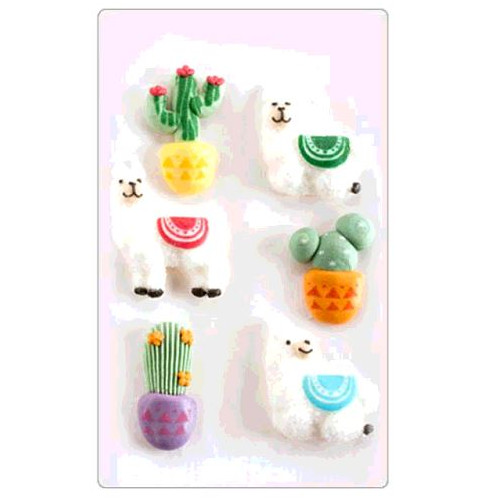 BLISTER DECO EN SUCRE LAMAS ET CACTUS