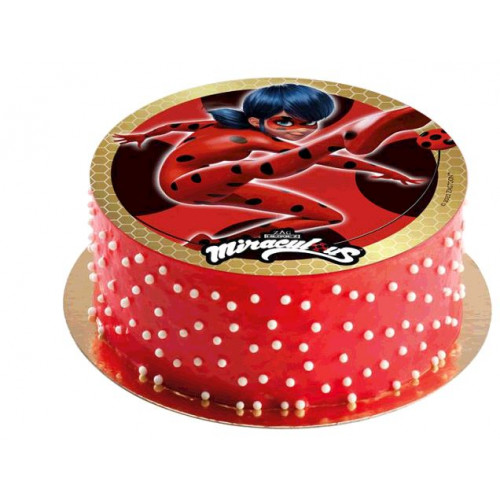DISQUE COMESTIBLE LADYBUG DIAMETRE 20CM