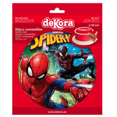 DISQUE COMESTIBLE SPIDERMAN DIAMETRE 20CM